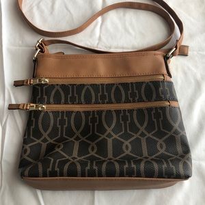 Faux Leather Shoulder Bag No Label NWOT